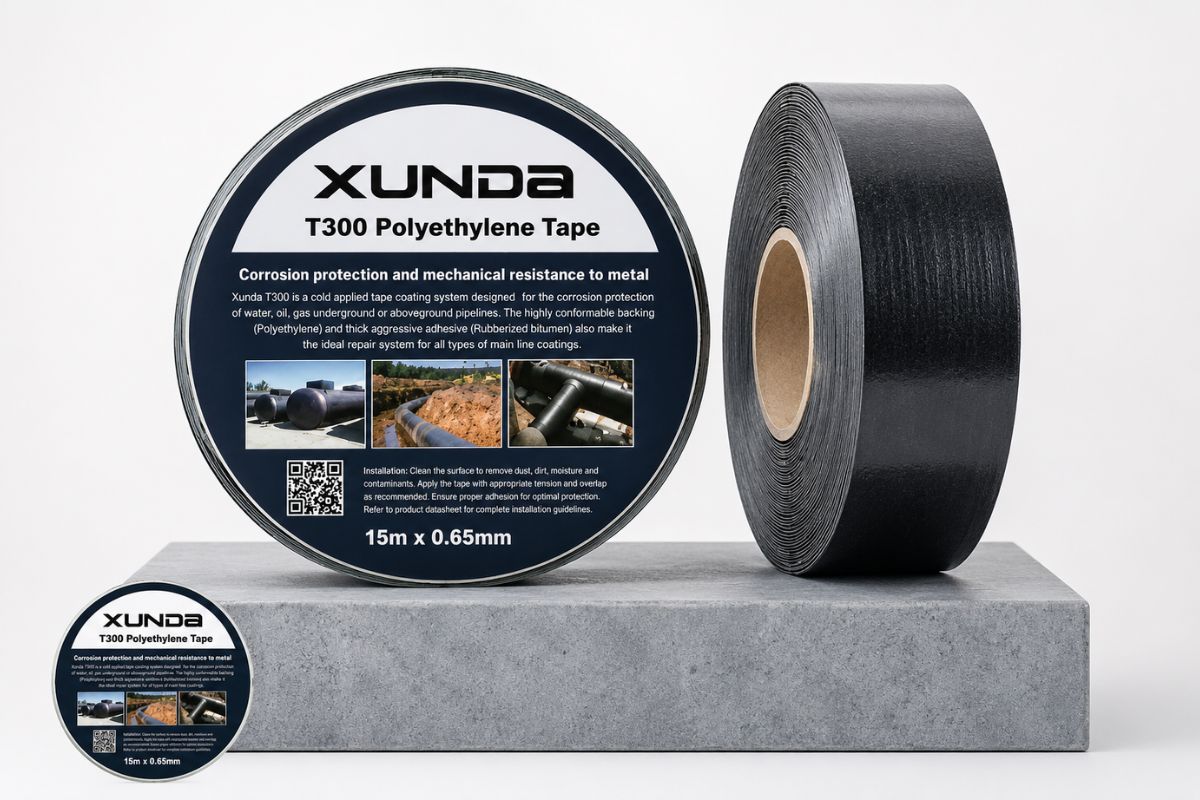 Băng quấn chống ăn mòn Xunda T300 chuyên dụng cho đường ống kim loại